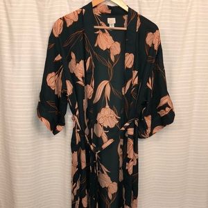 Green Floral Kimono